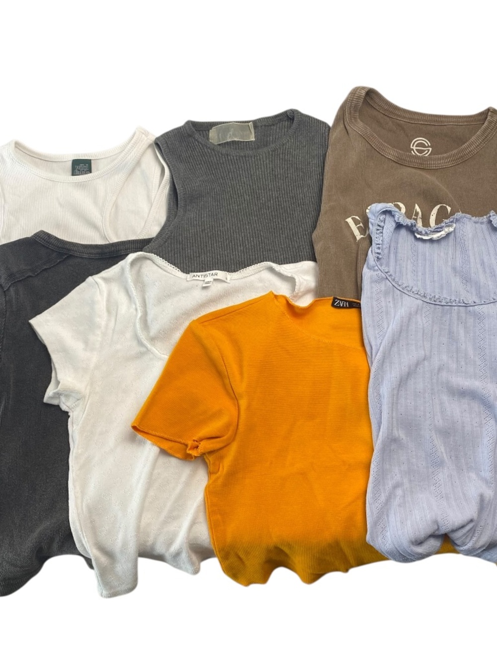 T-Shirts set of 8 Summer Fit Tops T-Shirts Tees Mixed in Size Small and X-Small